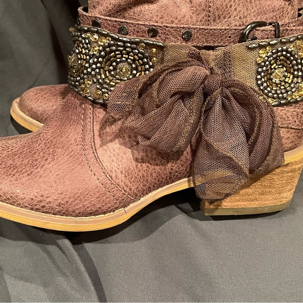 Not Rated tall fashion boots cowgirl country sz 6 - Picture 3 of 5